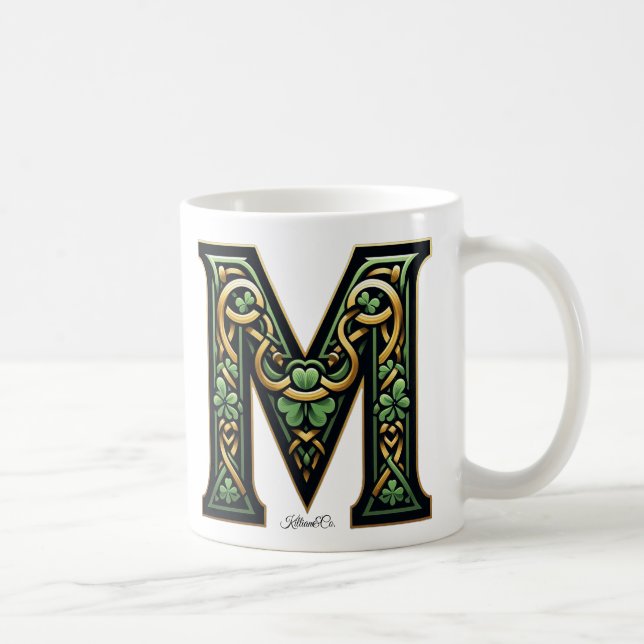 Irish M Monogram Coffee Mug Kaffemugg (Höger)
