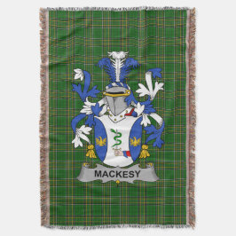 Irish Mackesy Jackar om Arm Family Crest Ireland Filt
