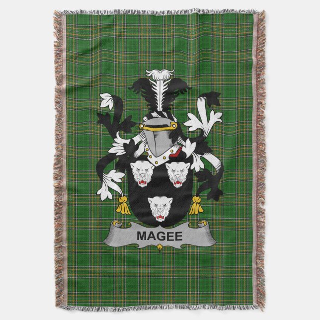 Irish Magee eller McGee Jackar av Arm Family Crest Filt (Framsidan Vertikal)