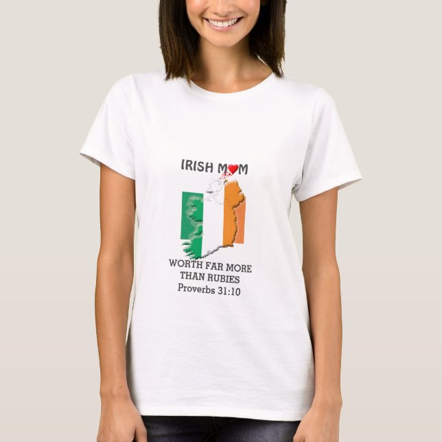 IRISH MAMMA mer än Rubies PROVERBS 31 T Shirt (Framsida)