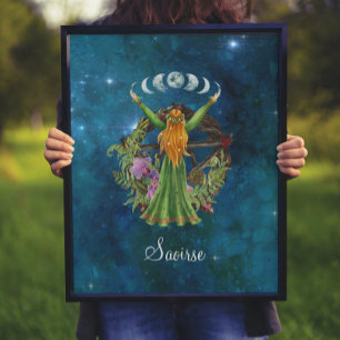 Irish Måne Goddess Poster