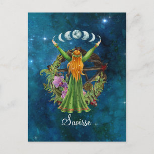 Irish Måne Goddess Vykort