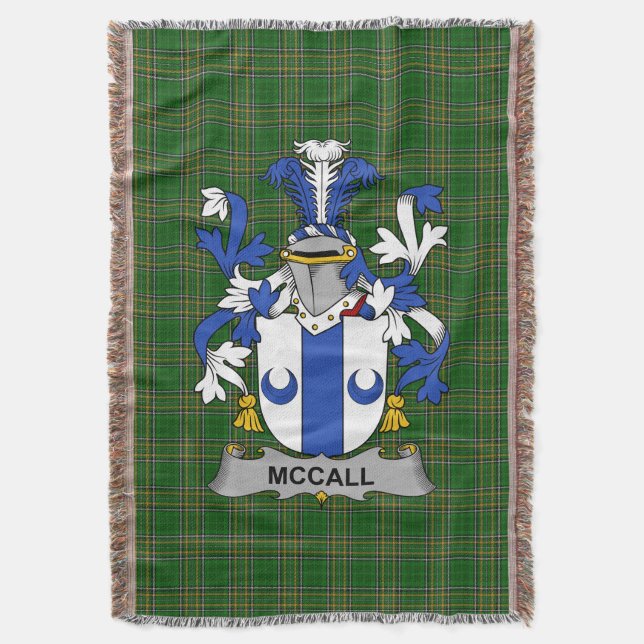Irish McCall Jackar om Arm Family Crest Ireland Filt (Framsidan Vertikal)