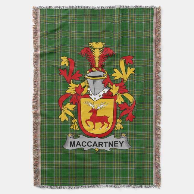 Irish McCartney eller MacCartney Jackar om Arm Fam Filt (Framsidan Vertikal)