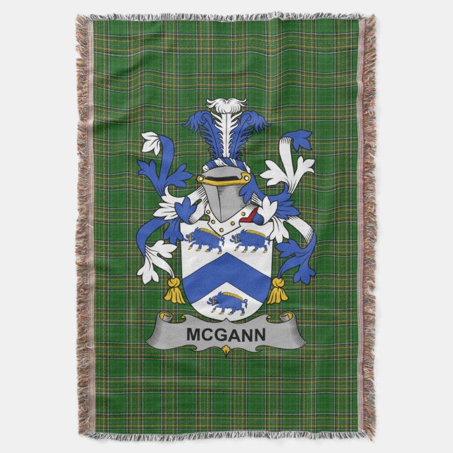 Irish McGann eller Magan Jackar av Arm Family Cres Filt (Framsidan Vertikal)