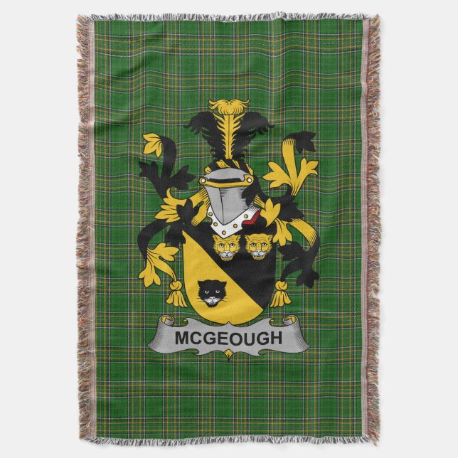 Irish McGeough eller McGough Jackar om Arm Family  Filt (Framsidan Vertikal)