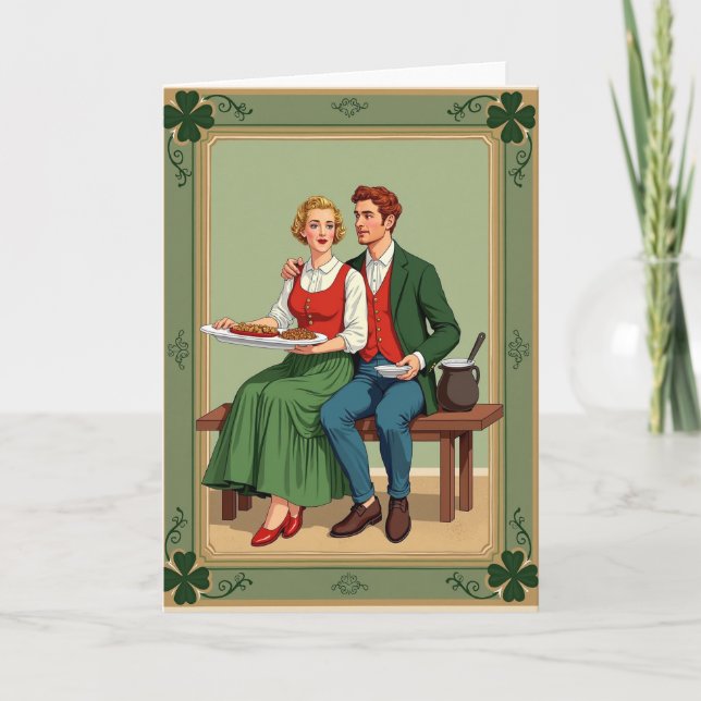 Irish Meal Shared Love Card Kort (Framsida)