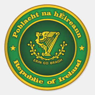 Irish Medallion Runt Klistermärke