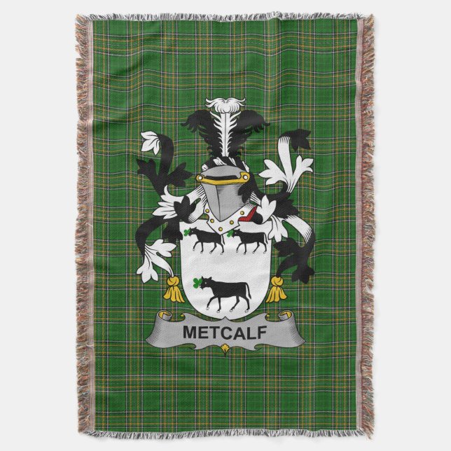 Irish Metcalf eller Metcalfe Jackar av Arm Family  Filt (Framsidan Vertikal)