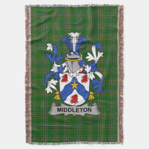 Irish Middleton Jackar om Arm Family Crest Ireland Filt