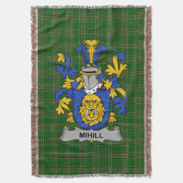 Irish Mihill Jackar om Arm Family Crest Ireland Filt