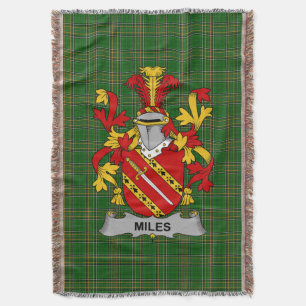 Irish Miles eller Moyles Jackar om Arm Family Cres Filt