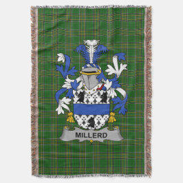 Irish Millerd Jackar om Arm Family Crest Ireland Filt