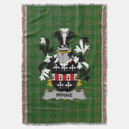 Irish Minne Jackar om Arm Family Crest Ireland Filt