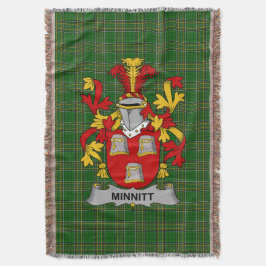 Irish Minnitt Jackar om Arm Family Crest Ireland Filt
