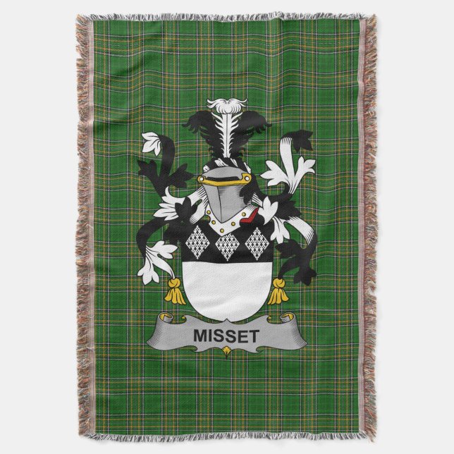 Irish Misset Jackar av Arm Family Crest Ireland Filt (Framsidan Vertikal)