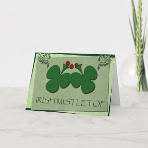 Irish Mistletoe - Visa ditt irländska arv Helgkort