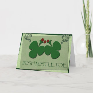 Irish Mistletoe - Visa ditt irländska arv Helgkort
