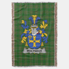 Irish Molyneux Jackar av Arm Family Crest Ireland Filt