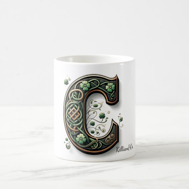 Irish Monogram Coffee Mug Kaffemugg (Center)