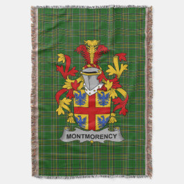 Irish Montmorency Jackar om Arm Family Crest Irela Filt