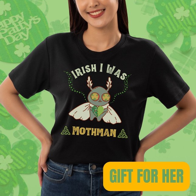 Irish Mothman St. Patrick's Day T Shirt (Skapare uppladdad)