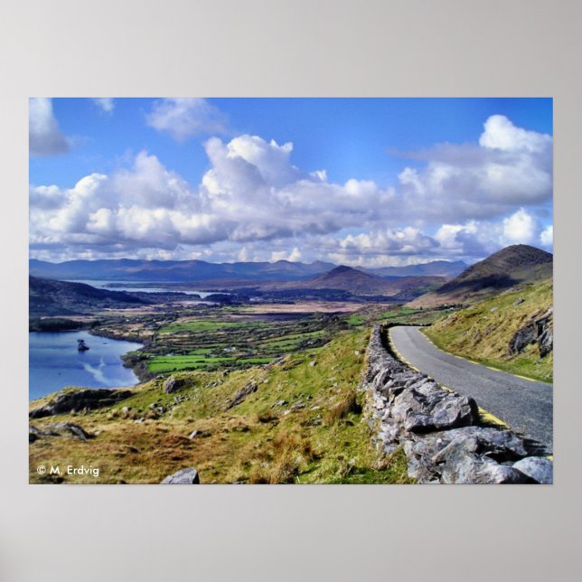 Irish Mountain Road Print Poster (Framsidan)