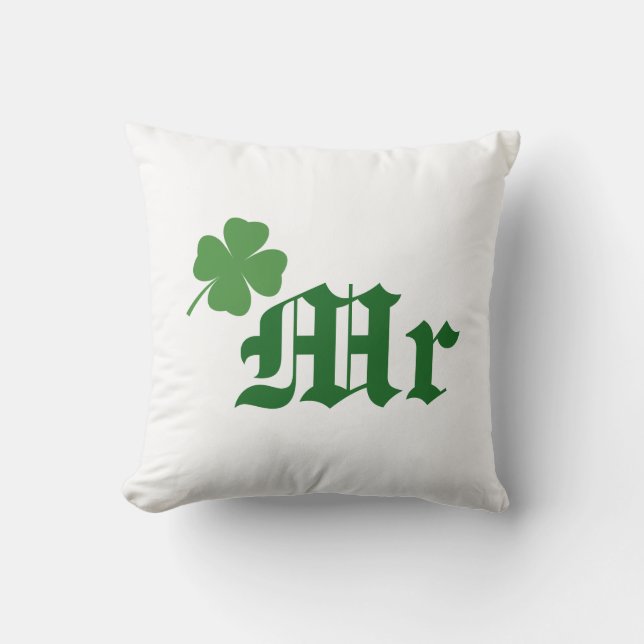 Irish Mr Bröllop Pillow Kudde (Framsida)