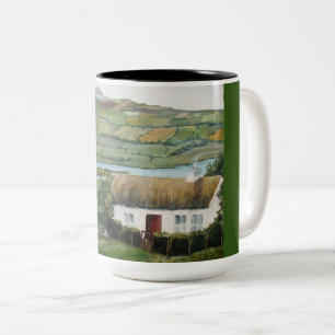 Irish Mugg, Coffee, Tea, Irland Två-Tonad Mugg