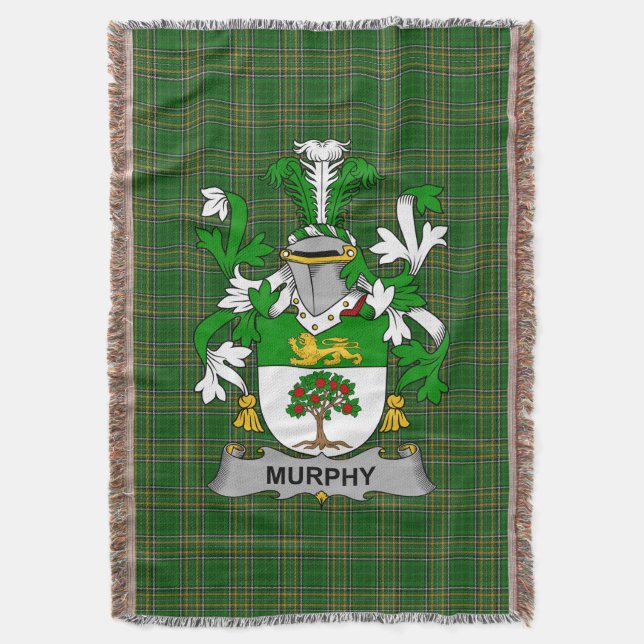 Irish Murphy (Wexford) Jackar av Arm Family Crest Filt (Framsidan Vertikal)