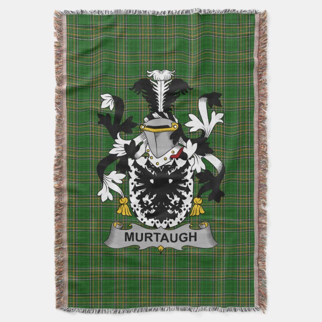 Irish Murtaugh Jackar om Arm Family Crest Ireland Filt (Framsidan Vertikal)