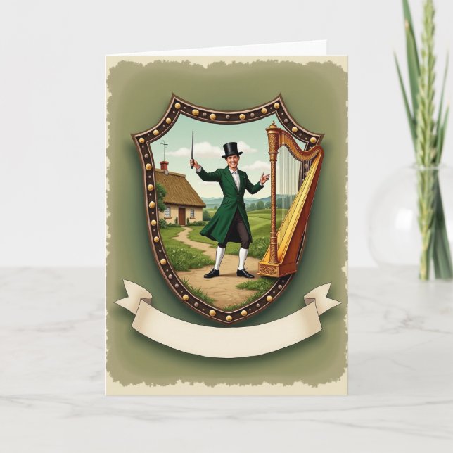 Irish Music Celebration Card Kort (Framsida)