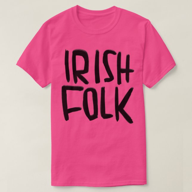 Irish Music Irish Folk T Shirt (Design framsida)