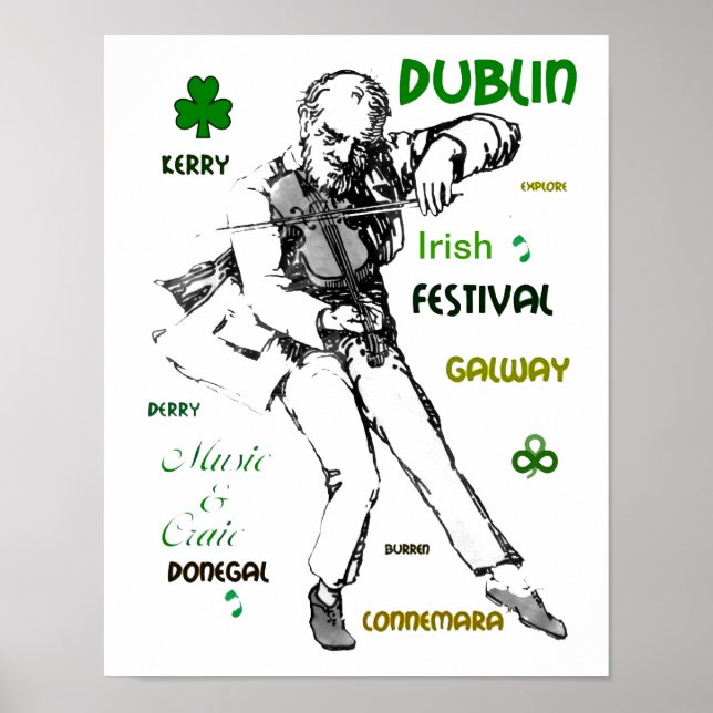 Irish Music poster (Framsidan)