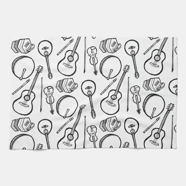 Irish Musiuments Kitchen Towel Kökshandduk (Horisontell)