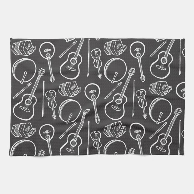 Irish Musiuments Kitchen Towel Kökshandduk (Horisontell)