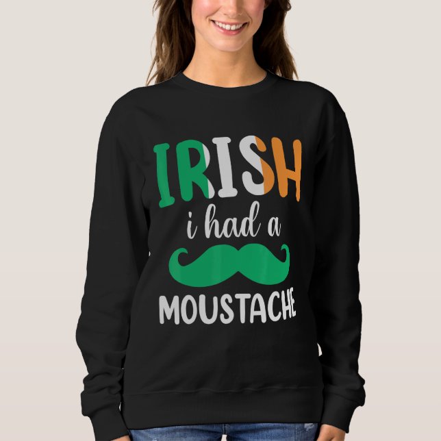 Irish Mustache Irish T Shirt (Framsida)