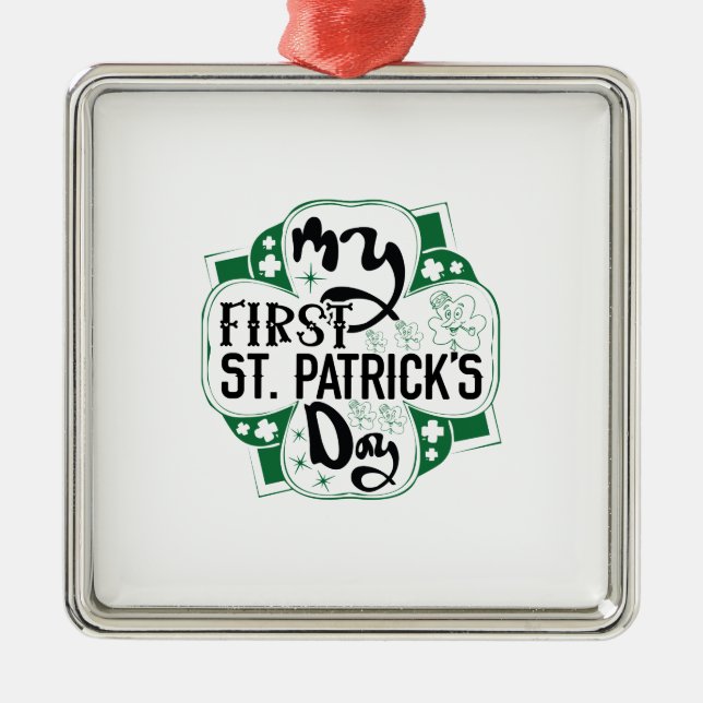 Irish My First ST Patrick S Day Julgransprydnad Metall (Framsidan)
