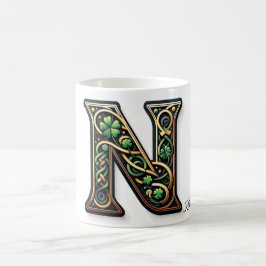 Irish N Monogram Coffee Mug Kaffemugg