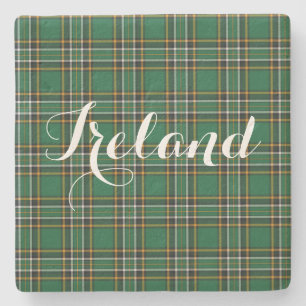 Irish National Tartan & Anpassade Text Stenunderlägg