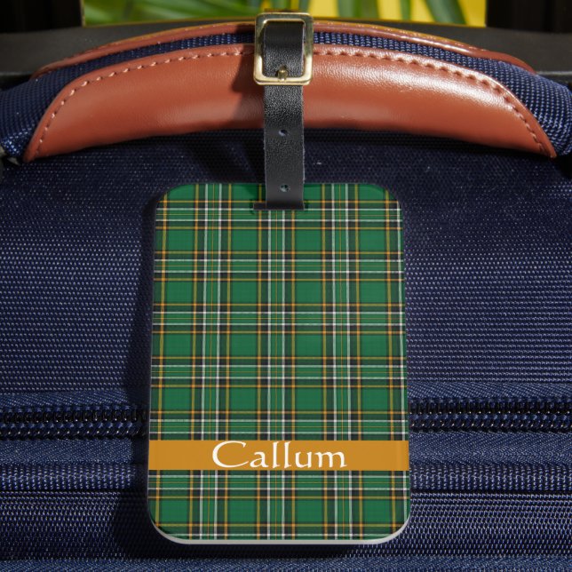 Irish National Tartan Personlig Bagagebricka (Framsida Insitu 2)