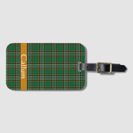 Irish National Tartan Personlig Bagagebricka