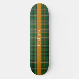 Irish National Tartan Personlig Mini Skateboard Bräda 18,5 Cm