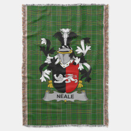 Irish Neale Jackar om Arm Family Crest Ireland Filt