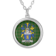 Irish Necklace Eagar Jackar om Arm Family Crest