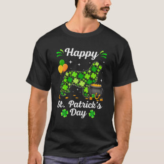 Irish Newfoundland Hund Cute Shamrock St.Patrick's T Shirt