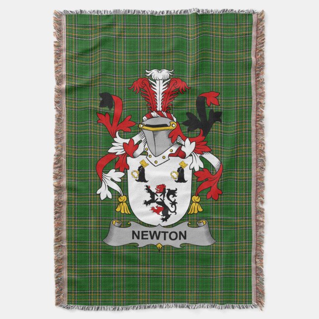 Irish Newton Jackar om Arm Family Crest Ireland Filt (Framsidan Vertikal)