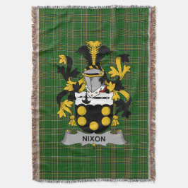 Irish Nixon Jackar om Arm Family Crest Ireland Filt
