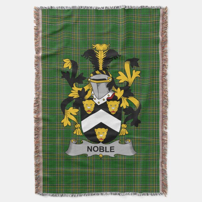 Irish Noble Jackar om Arm Family Crest Ireland Filt (Framsidan Vertikal)
