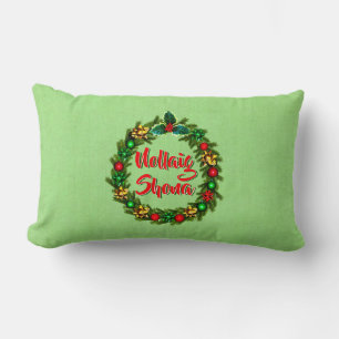 Irish Nollaig Shona God jul Lumbarkudde